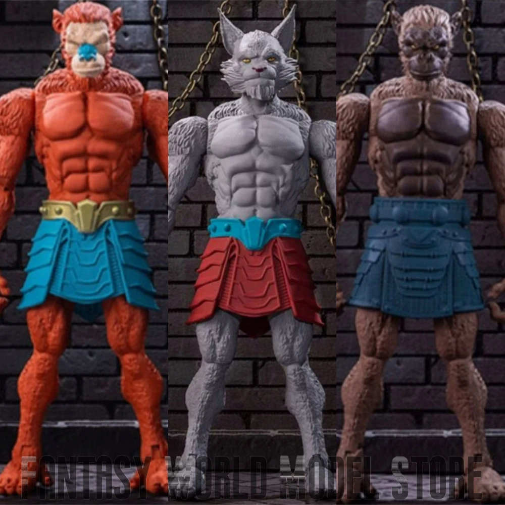 Spero Studios 1/12 Animal Warriors Kingdom White Mountain Cat Orange Baboon Brown Ape Basic Body 6