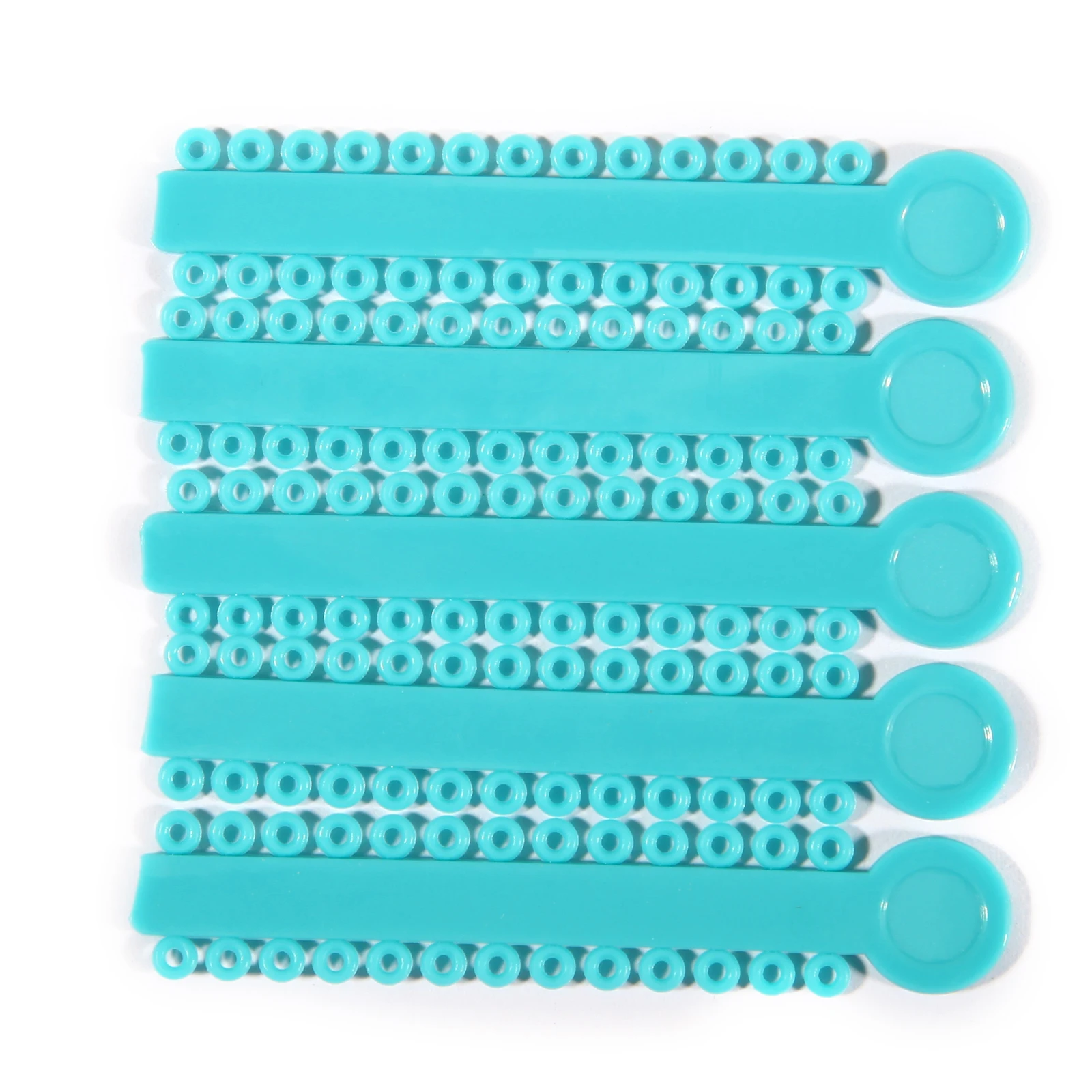 40Sticks / Pack Dental Orthodontic Elastic Ligature Ties for Brackets Braces 2.5*0.48 Colorful Dentist Orthodontics Treatment
