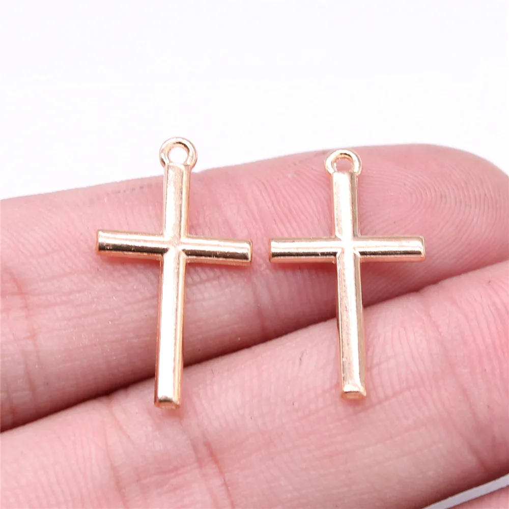 20pcs Cross Charms Tibetan Bronze for DIY Jewelry Making