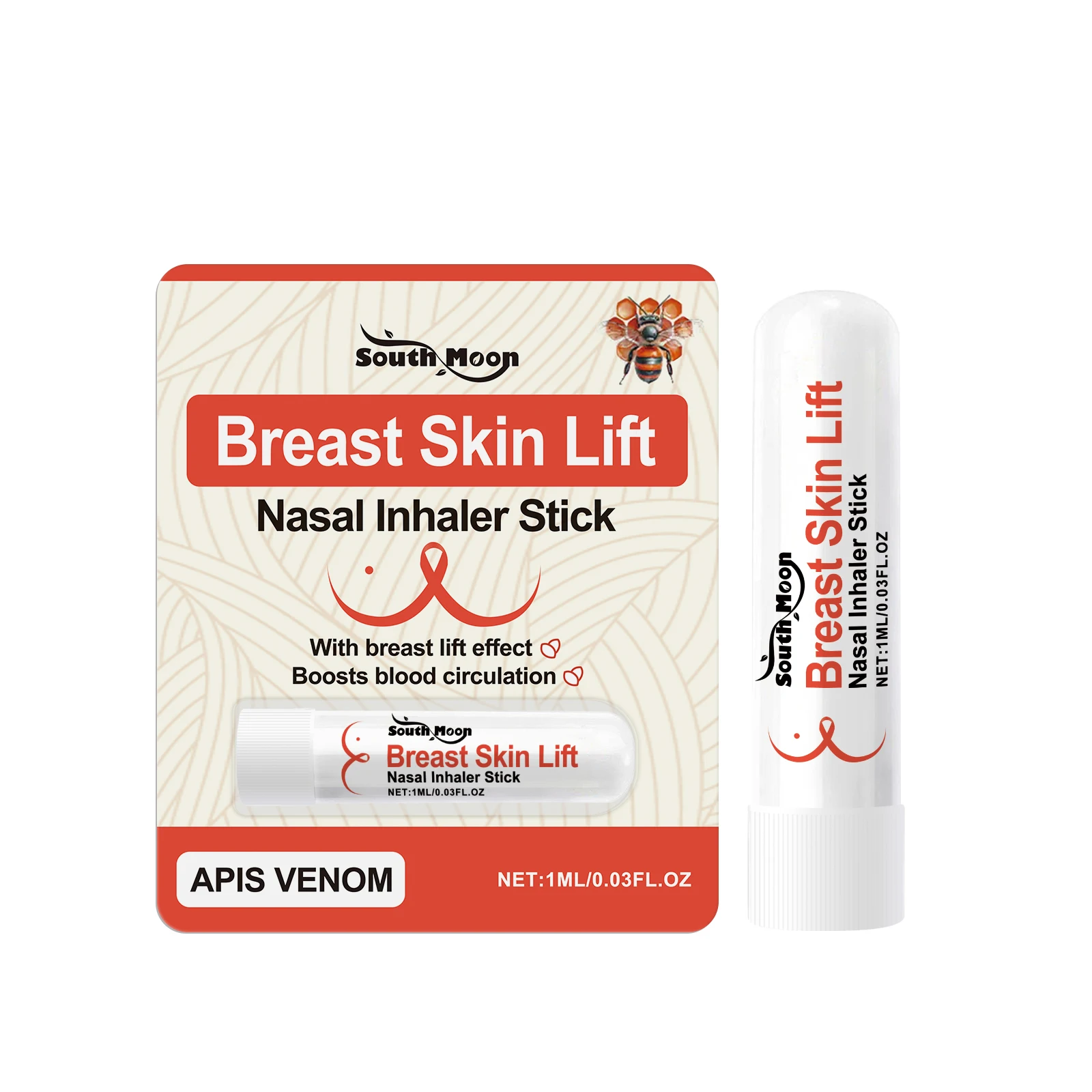 Refreshing Nasal Inhaler Stick For Breast Enlargement Balm Remove Excess Cellulite Prevent Sagging Tighten Chest Lifting Product