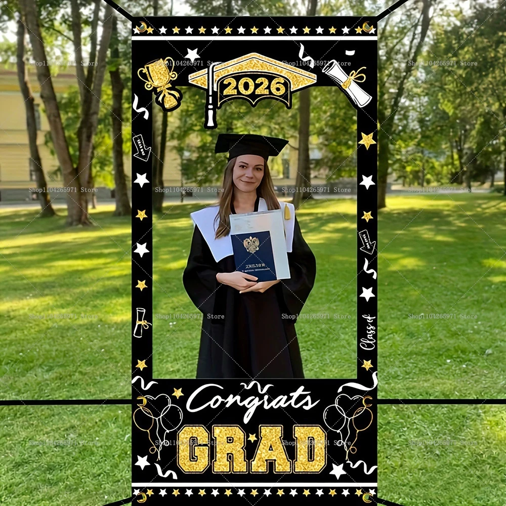 Adereços para Cabine de Fotos de Formatura Universitária 2026: Decorações e Suprimentos para Cenário de Festa de Formatura de Sêniores Universitários com Diploma, Capelo e Toga