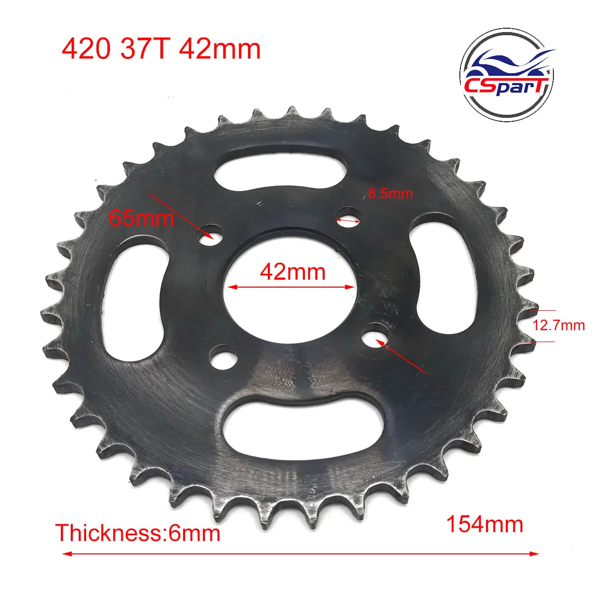 420 428 520 25T 30T 32T 33T 37T 39T 40T 48T Rear Sprocket For  ATV Quad Dirt Pit Pocket Bike Chopper