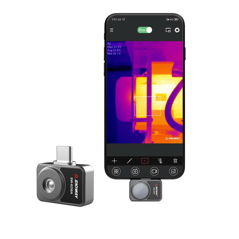 

SNDWAY SW-8256A mini thermal imaging imager for Android smartphone