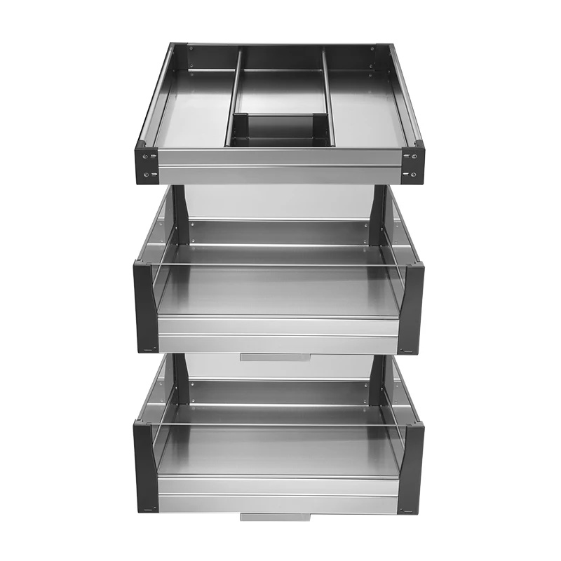 

Cabinet kitchen basket 304 stainless steel drawer mini seasoning storage rack