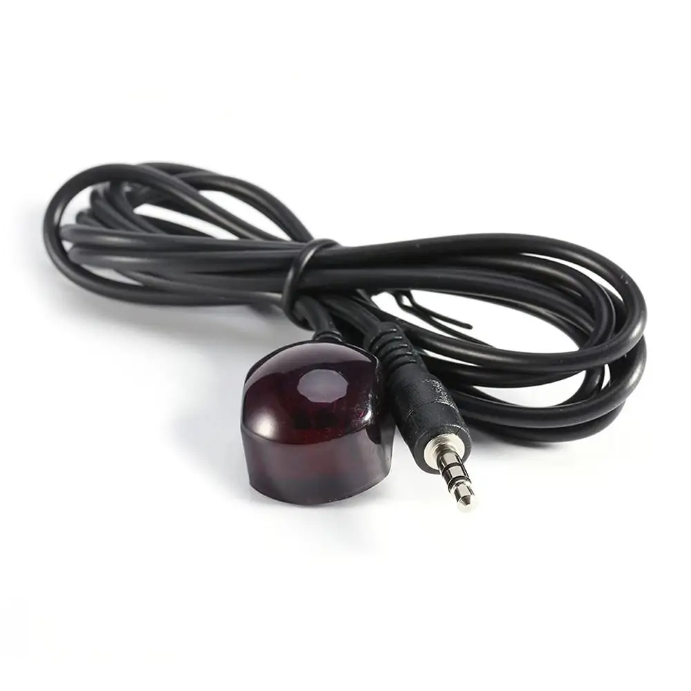 1Pcs 1.5m Cable IR Blaster Cable 3.5mm Connector 38KHz Infrared Receiver Cable PE Material Black IR Receiver Extension Cable