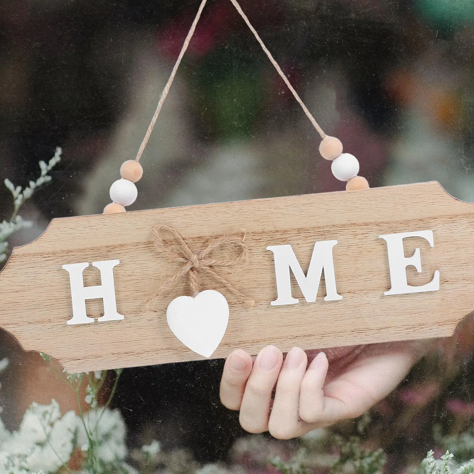 나무 환영 기호 농가 스타일 홈 벽 장식 장식 표지판 플라크 정문 가구