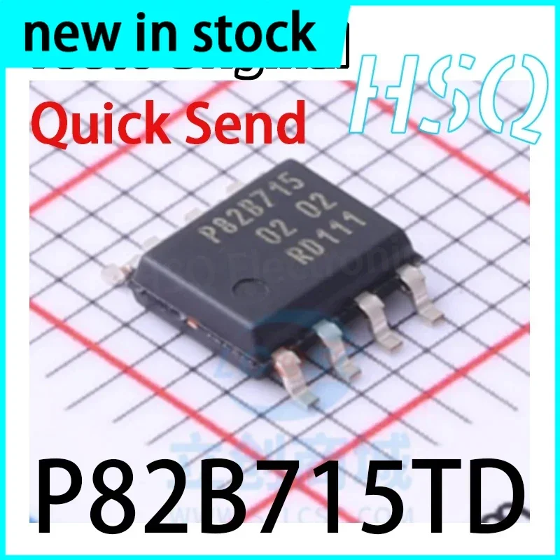 10PCS P82B715 P82B715T P82B715TD 82B715T Hot Sell New SOP8 Interface-Signal Buffer, Relay IC Chip