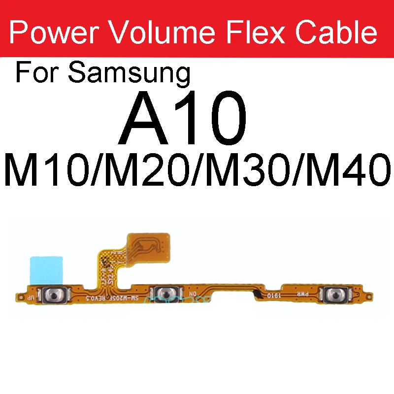 Power Volume Button Flex Cable For Samsung A9 A10/M10/20/30/40 A20/30/40/50/60 A70 A80 A90 A10e A20e A11 A12 A21 A31 A41 A51 A71