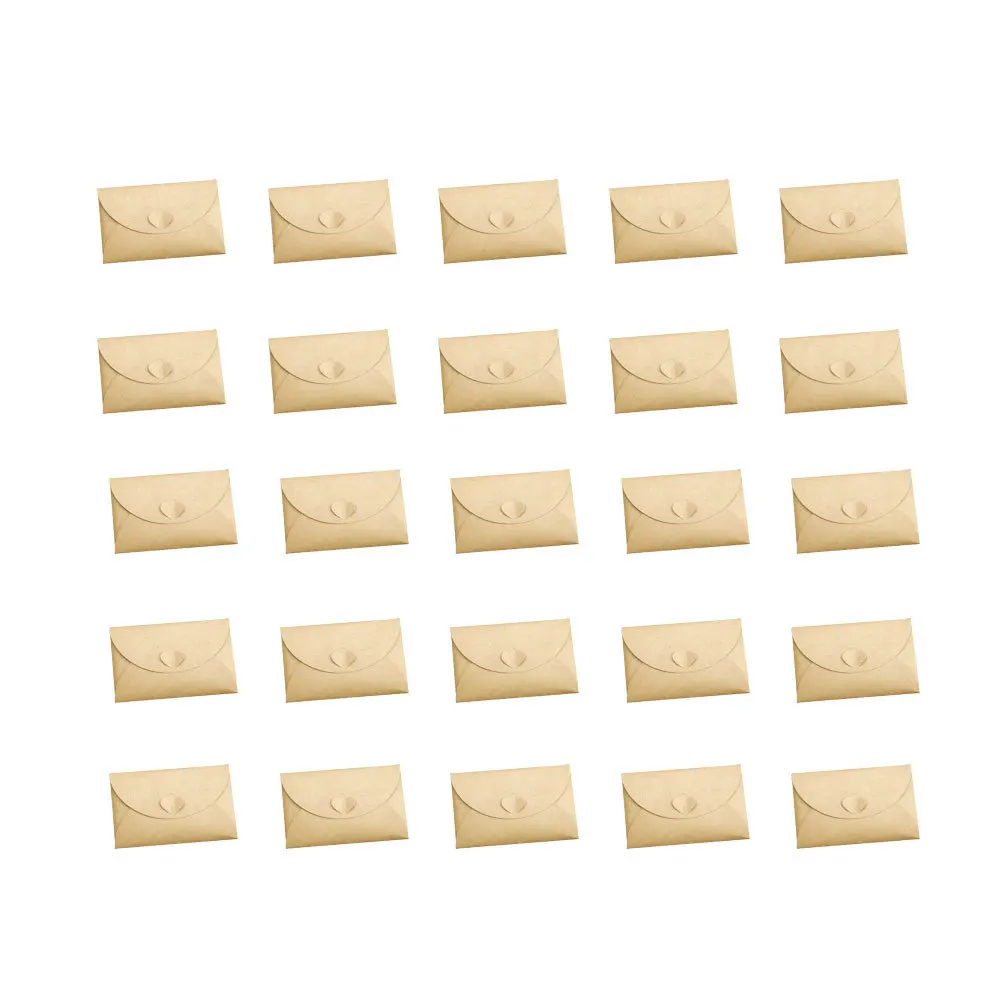 

100 шт., конверты из крафт-бумаги, пустое сердце, закрытый дизайн для хранения монет, клетки, штампы, открытки, визитные карточки 6x10 см