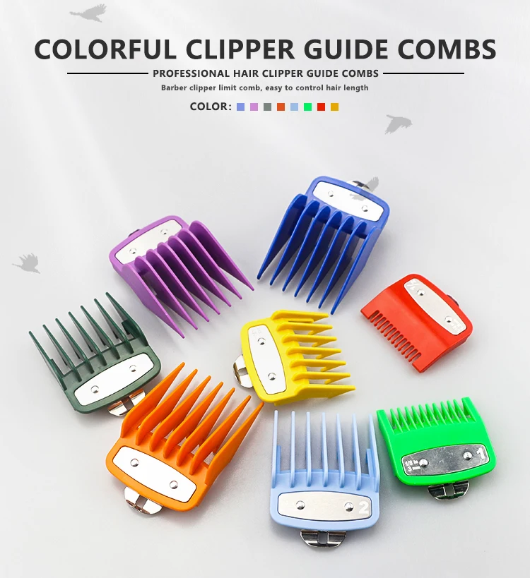 8 Stück/Set Pro Barber Guide Kämme für Wahl Haarschneidemaschine, Haarschnittkamm mit Blisterverpackung, Salon-Haarschneidewerkzeuge – Detail 3