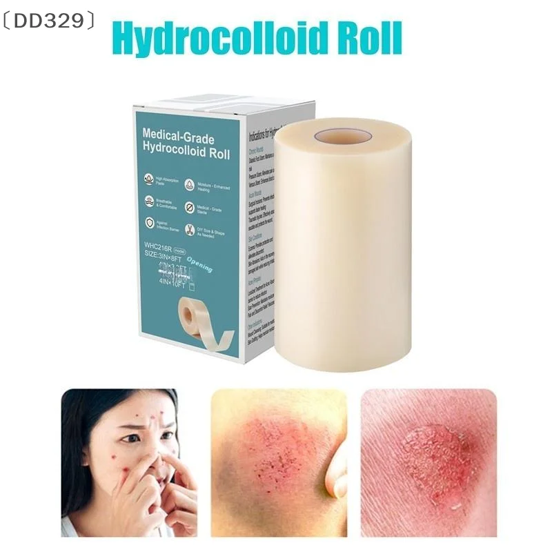 

〔DD329〕Hydrocolloid Roll For Wound Care Hydrocolloid Patch Bandages With Self-Adhesive Bed Sore Bandages Highly Absorbent