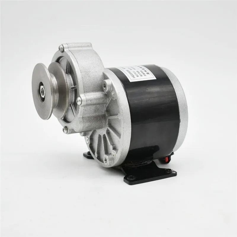 250W 350W 12V 24V 36V MY1016Z2 MY1016Z3 DC Gear Brushed Motor With Belt Pulley, Electric Tricycle Electric Bicycle Motor