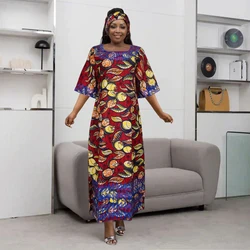 H & d novos vestidos africanos para mulheres bordados bazin floral boho vestidos ancara rico longo robes tradição festa de casamento ramadan