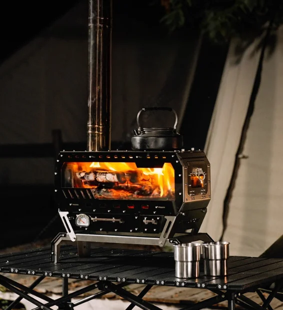 Luxury New Design Wood Fire Stove for Outdoor Glamping & Indoor Camping Heating