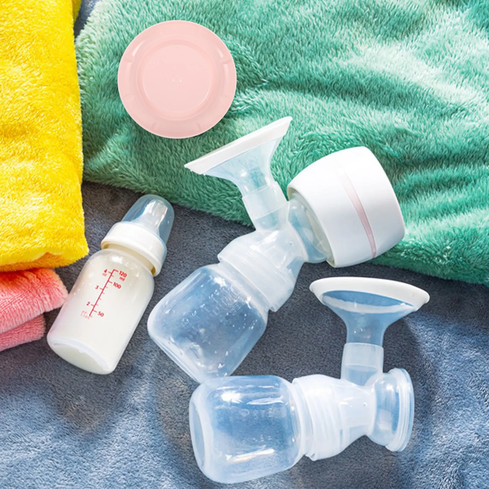 Manual Pump Lid Cap Breastmilk Collection Dust Cover Hand Pump Accessories Compatible with Most Manual Pumps Lightweight
