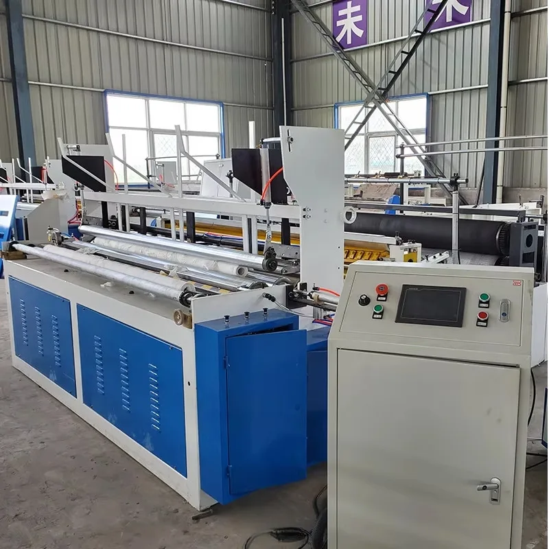 

Speed Thermal Roll Rewinding & Slitting High Productivity Paper Processing Toilet Paper Rewinder