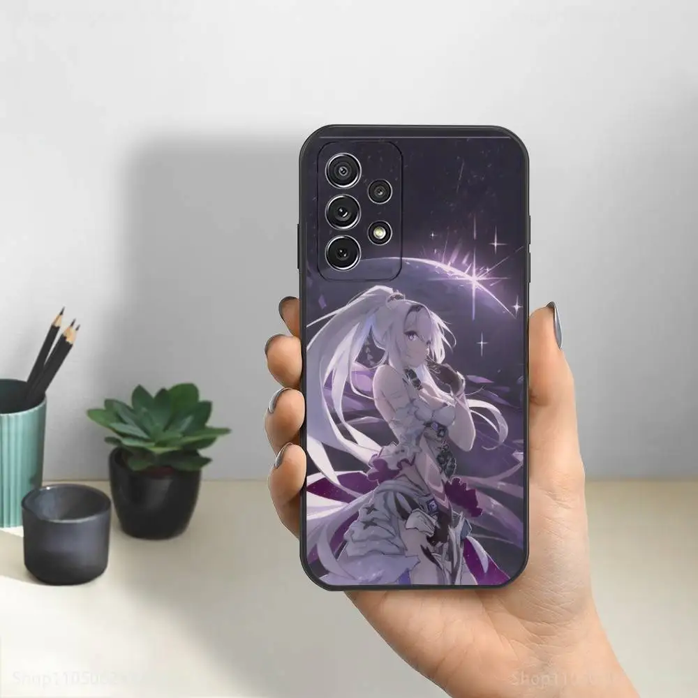 Capa de telefone Game H-Honkai I-Impact-3rd para Samsung S25, S24, S23, S22, S21, S20, S10, Ultra, Plus, Lite, FE, capa preta de silicone macio