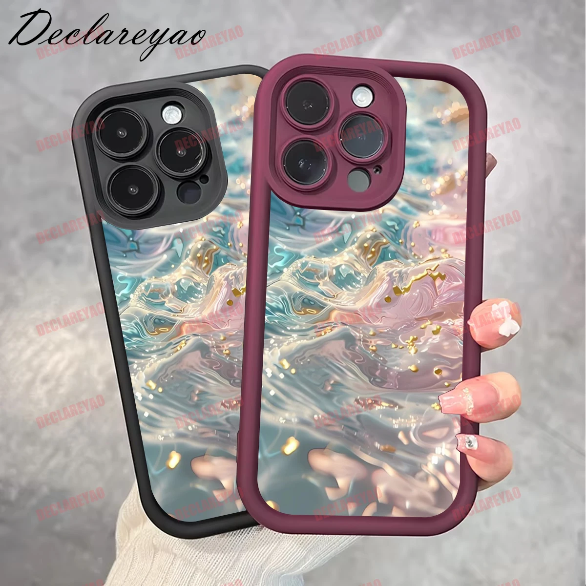 DECLAREYAO ماتي بولي يوريثان لينة ضوء سليم حالات لسامسونج غالاكسي 2021 F06 F23 M02 A22 A36 A06 A07 A01 J8 M21 يغطي حافظة للصدمات #5