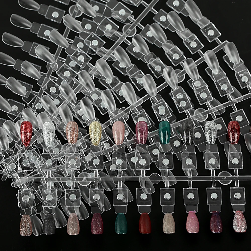 48/72/120 Stück magnetische Nagelspitzen, wiederverwendbar, künstliche Nägel, abnehmbar, einfache Farbanwendung und Testen, modisches Nagelzubehör, Nagelkunst – Detail 13