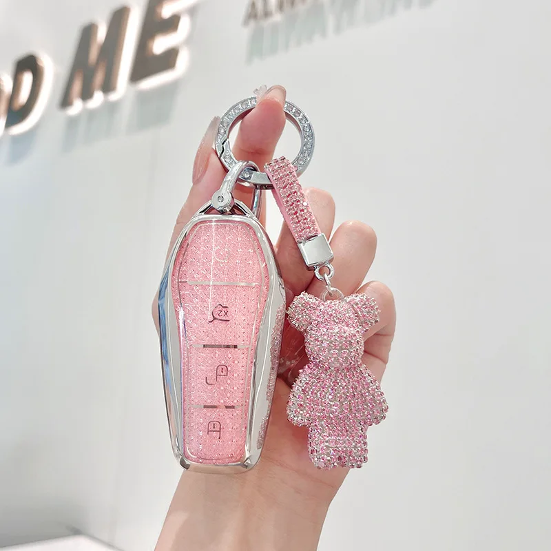 TPU Car Remote Key Cover Case Holder shell ProtectorFob For BYD New ATTO 3 Atto 2 Shark 6 Dolphin Mini Seal U Sealion 7 Song Pro