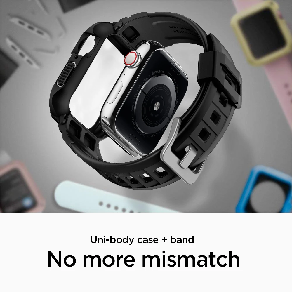Etui i pasek Spigen Rugged Armor Pro do serii Apple Watch (45/44 mm) (41/40 mm) — zdjęcie 7