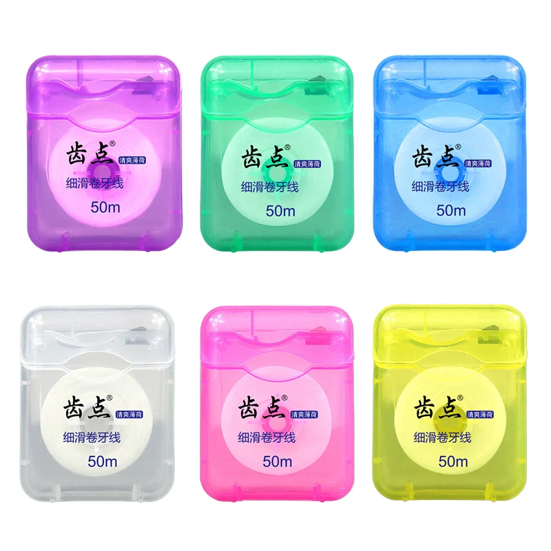

1Pc Mint Floss Roll Freshens Breath Compact Convenient And Fast A Must-Have For Travel Home Use For Travel Cleans Deep Between