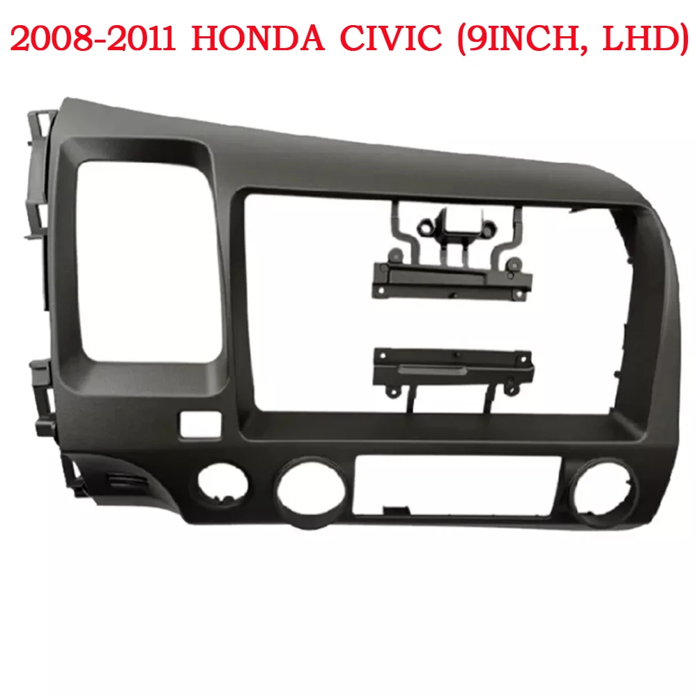 10 Inch Car Radio 2 din Fascias Frame For Honda Civic 2008-2011 Panel Dashboard Installation Trim canbus Power Cable Stereo
