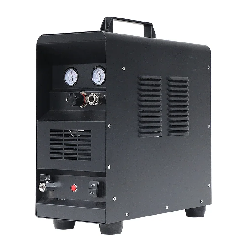 Portable air compressor oil-free bass 220V woodworking paint flush pump small air compressor