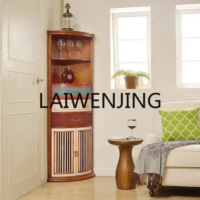 RWJ Vintage Furniture Locker Triangle Space-Saving Storage Cabinet