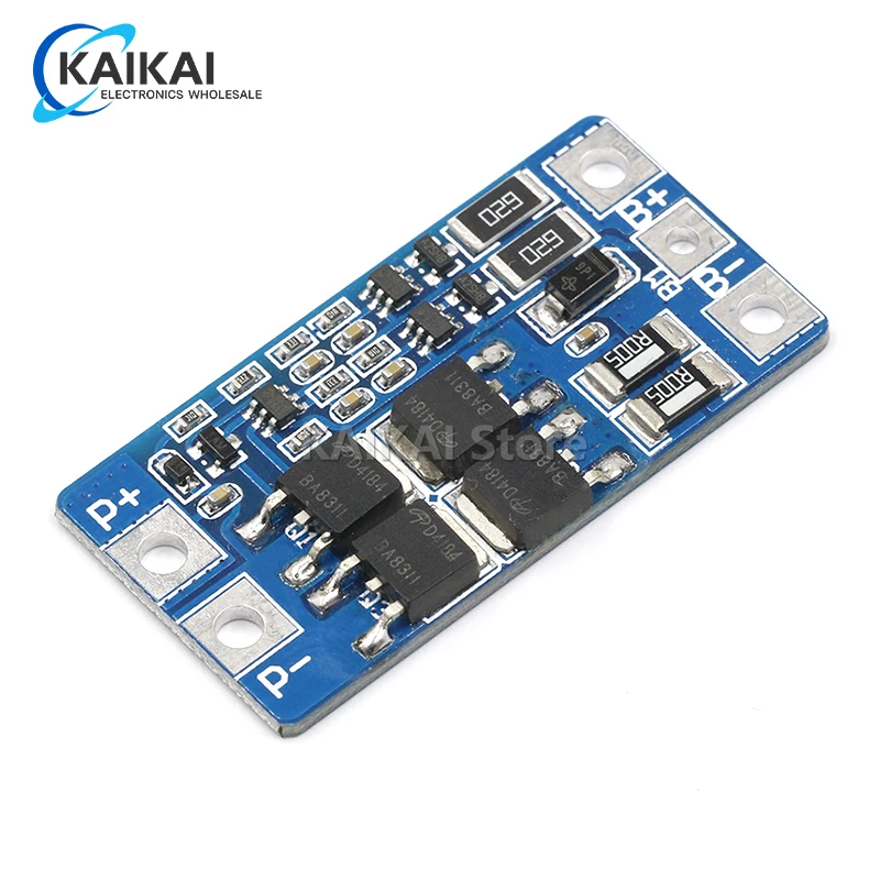 2S 10A 7.4V 18650 lithium battery protection board 8.4V balanced function/overcharged protection