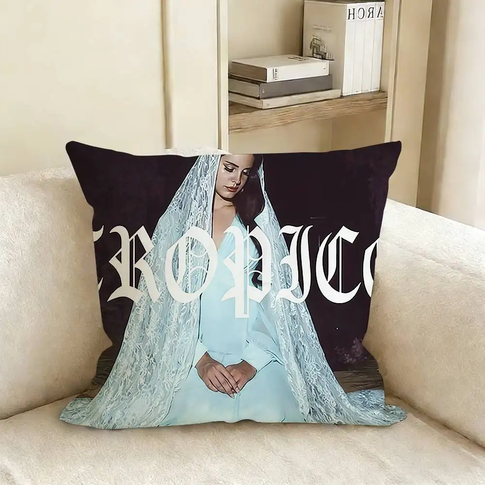 L-Lana D-Del R-Rey Pillow Case Living Room Sofa Cushion Cover Suitable For Home Bedroom Room Decoration