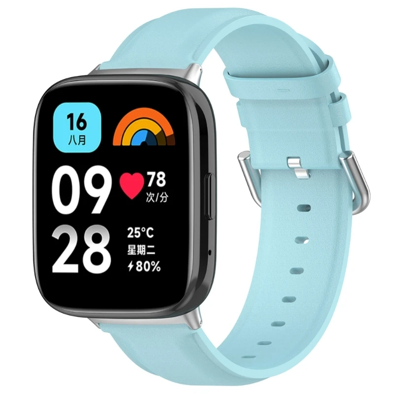 QUICK RELEASE Smartwatch สายนาฬิกาเข็มขัดป้องกันรอยขีดข่วน PU สายรัดข้อมือแฟชั่นสร้อยข้อมือสำหรับนาฬิกา 3 Active/Lite Dropship