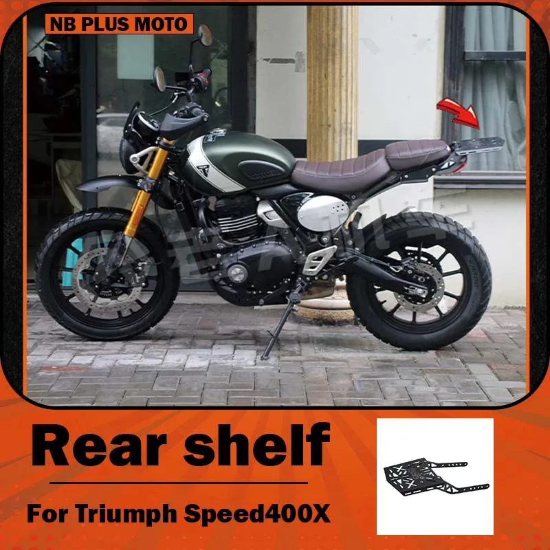 【Premium】For Triumph Speed 400/400X modified motorcycle stainless steel rear rack trunk bracket accessories Speed