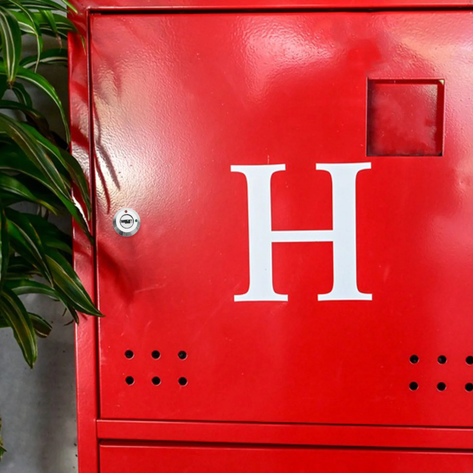 

2Pcs Fire Equipment Lock Elevator Reset Switch Roller Shutter Door Panel Lock with 2 Keys for Extinguishers