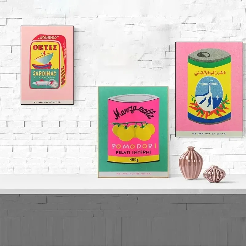 الحديث البوهيمي الجمالية جدار الفن Mykonos إيبيزا ميامي بوندي أمالفي سان تروبيز اللون على قماش المشارك ديكور المنزل