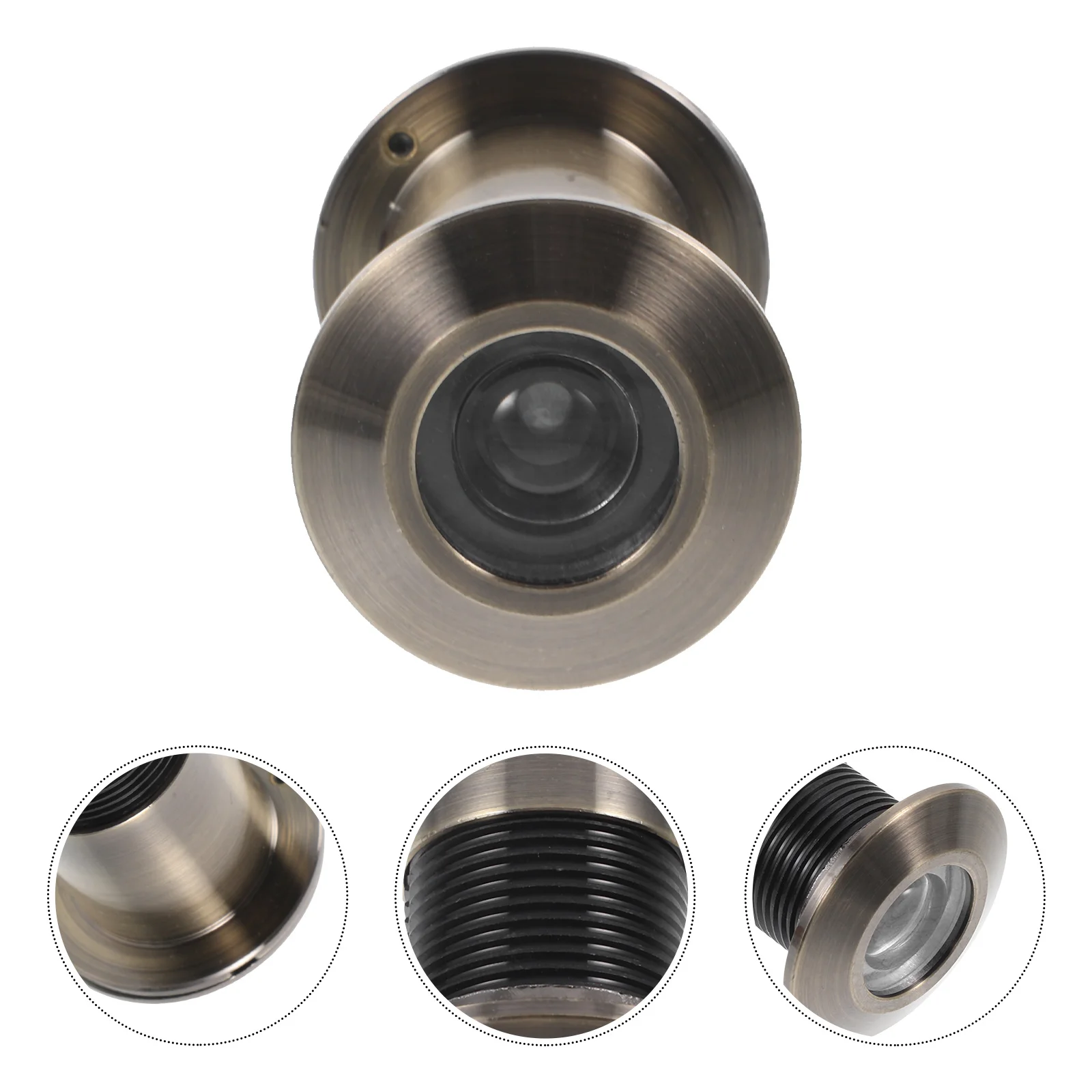 

Wide Angle Viewer 200 Degree HD Copper Peephole Cover Front Door Security Cat Eye Glass Lens Anti Theft Design Door Mirror