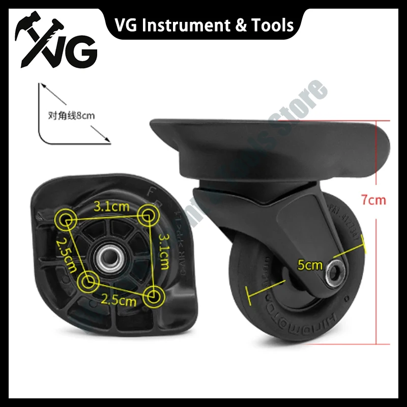 For W294 Wheels Roller Travel Luggage HINOMOTO C-AIR JAPAN Suitcase Swivel Castors Pull Baggage Box Replacement Accessories