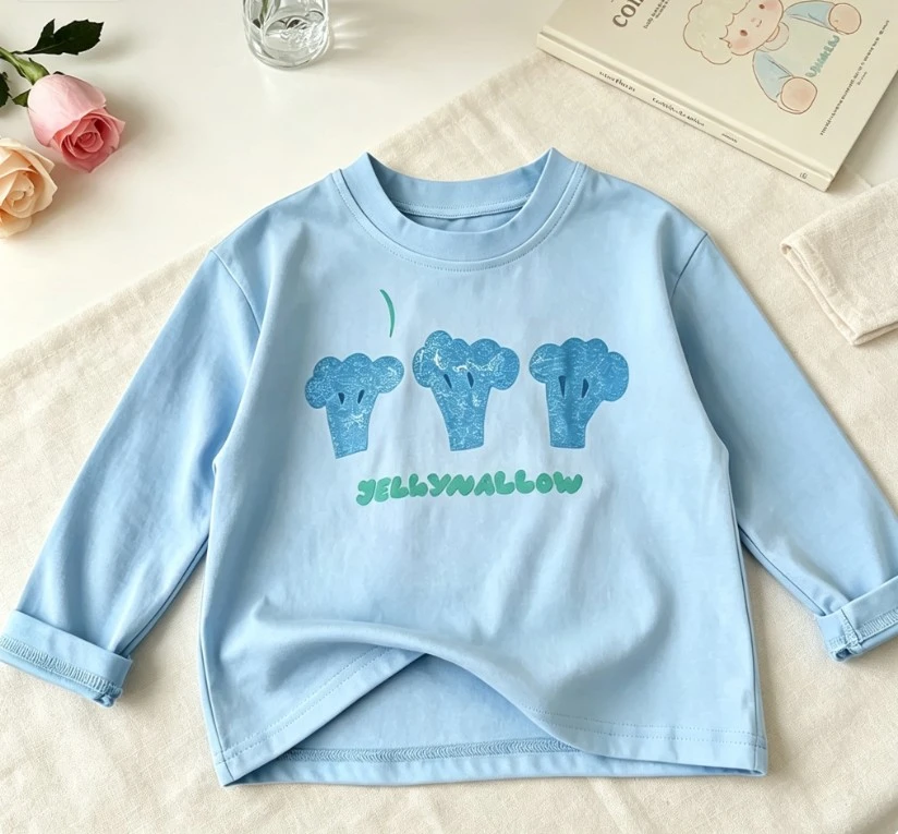 Little Boys Girls Multi Cartoon Print Long Sleeve T Shirt Kid Basic Long Sleeve Top Toddler Magic Rabbit Print Kid Clothing Tee