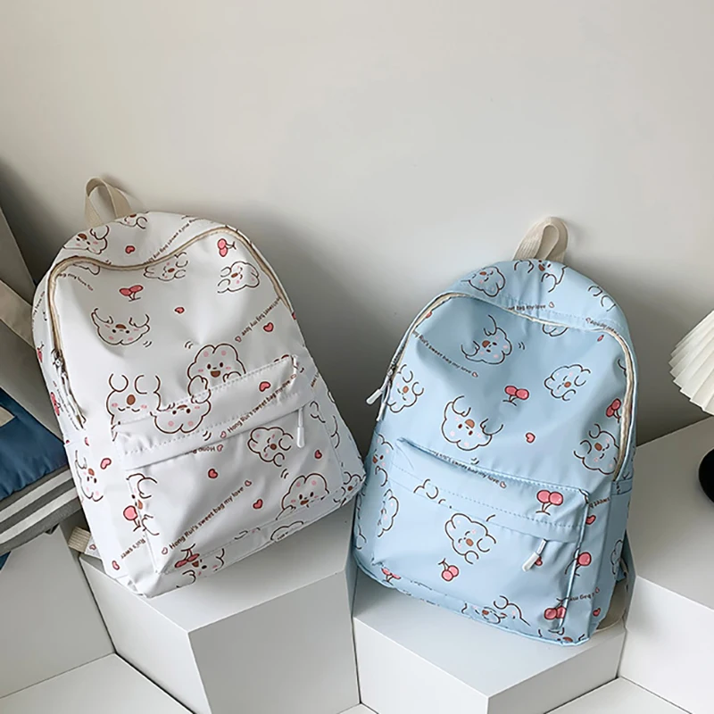 

Cute Girl Cartoon Book Multi-functional Backpack Leisure Travel Large Capacity Bag