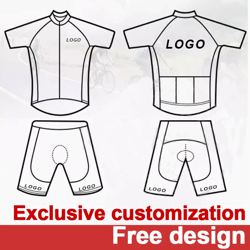 2024 DIY Design Personalized Customized Bicycle Cycling Clothing Men Custom Team Jerseys Set Mtb Bike Maillot Ciclismo Hombre