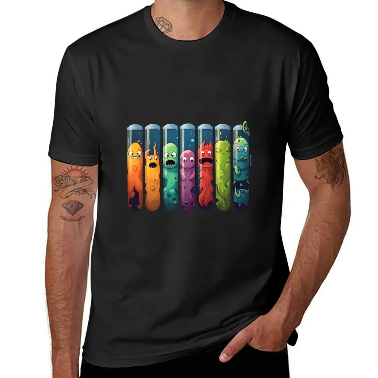 Science-Chemistry Test Tube 2 T-Shirt customizeds graphics men t shirts