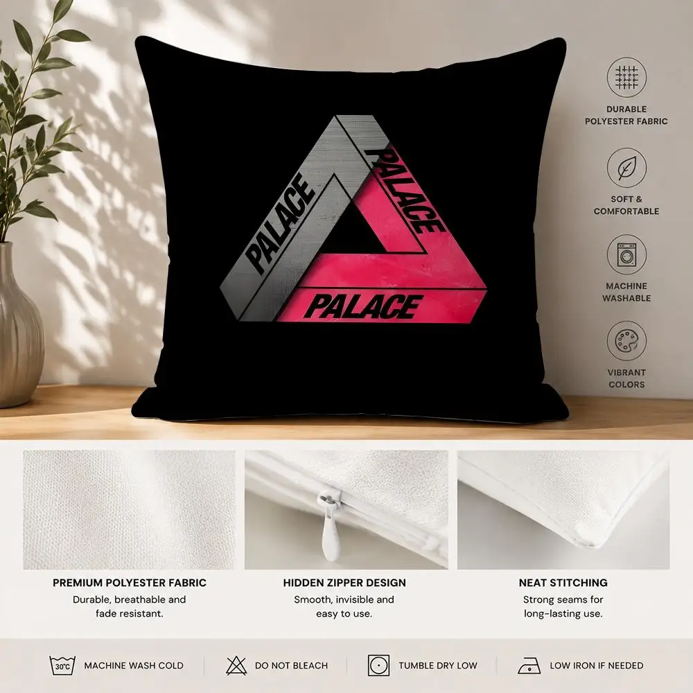Fashion P-PALACE-E Skateboards Cushion Cover 40x40cm Square Decorative Sofa Cushion Cover Bedroom Living Room Home Decor Gift