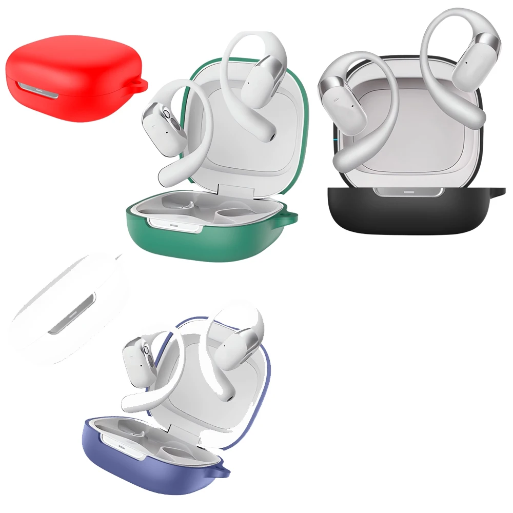 

Silicone Case Cove for SHOKZ OpenFit 2+ T921 Wireless Earbuds, Headphone Protective Sleeve Shockproof Case with Keychain