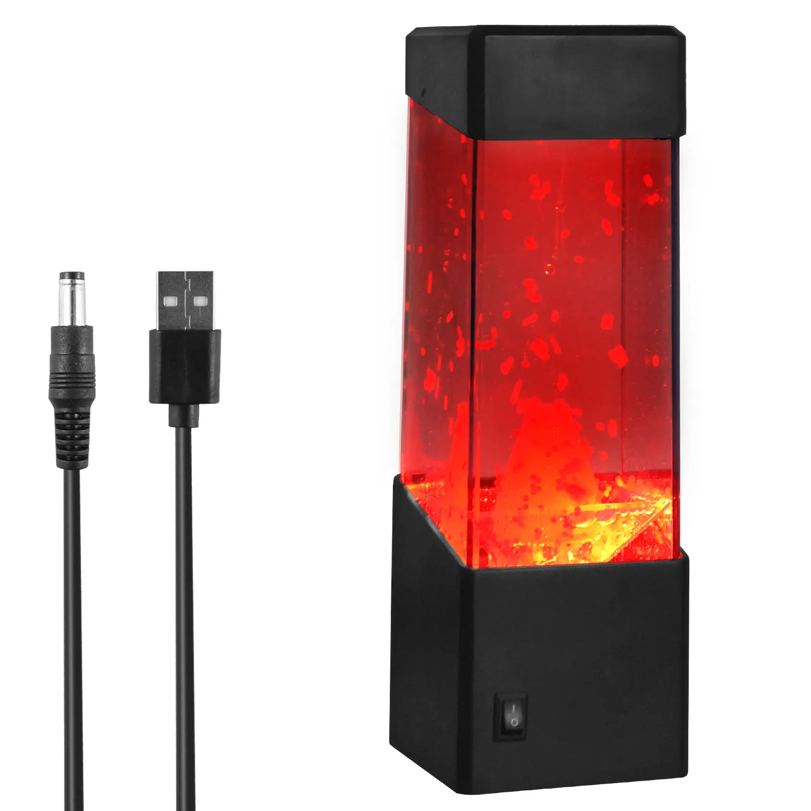 LED بركان مصباح USB/بطارية تعمل بركان ضوء الليل متعدد الألوان تغيير مقلد بركان أجواء مصباح للمنزل مكتب