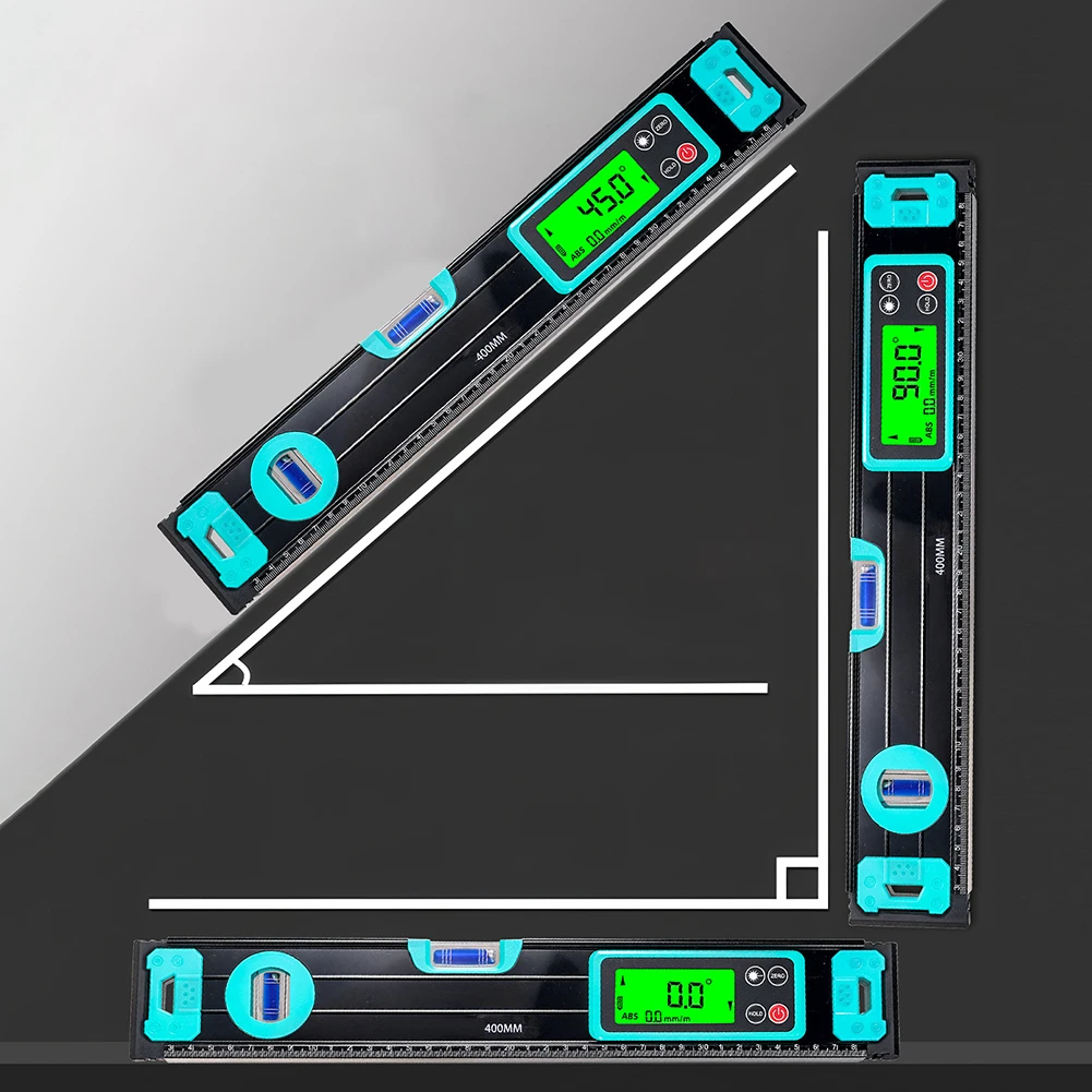 200-500mm Digital Protractor Angle Finder Inclinometer Magnets Level Angle Meter Electronic Level Ruler With LED Display