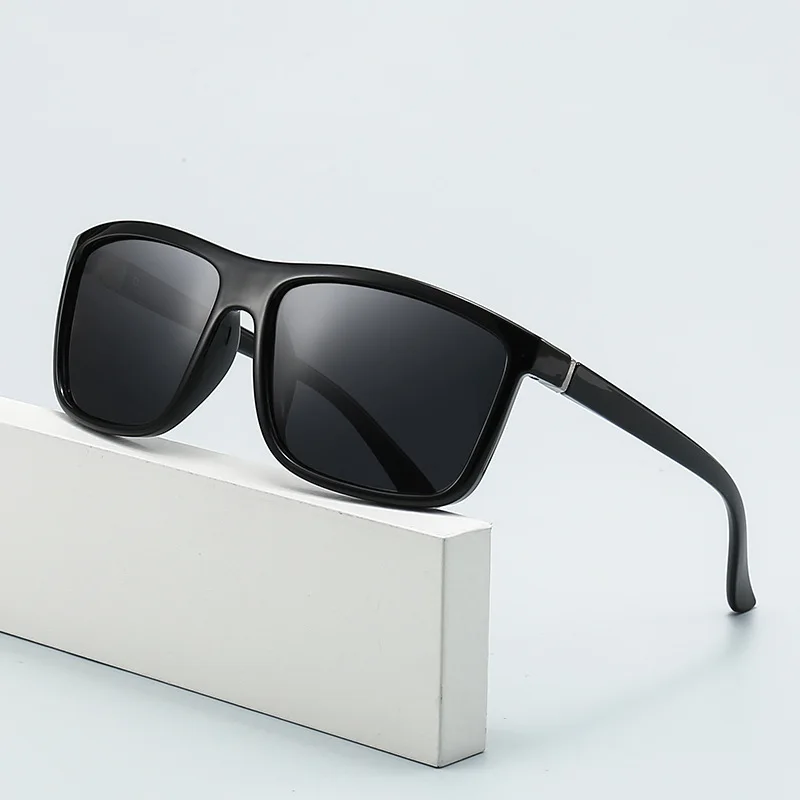  Trendige quadratische getönte Lesesonnenbrille für Herren und Damen, schwarz, verschreibungspflichtige Presbyopie-Brille, Outdoor-Sonnenbrille, Leser – Detail 3
