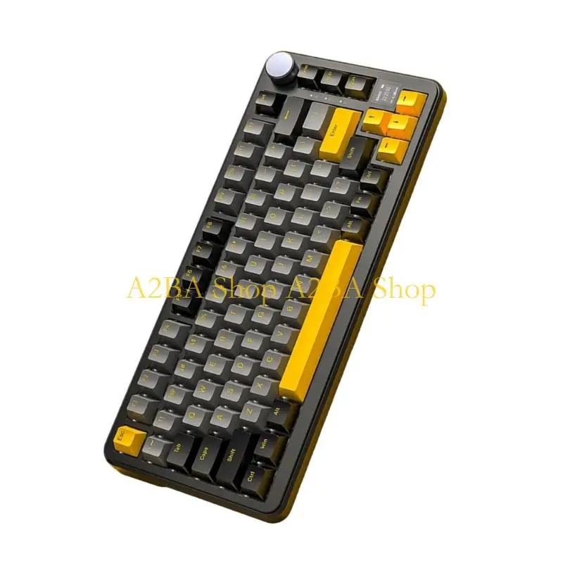 

A2BA Rechargeable Keyboard 2.4Ghz Bluetooth-compatible Wireless Corded Mechanical Keyboard with LED Light For PC Desktop