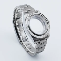 NEITON 40mm Sapphire Glass Silver Watch Case FitNH35/36 NH34 ETA2824 PT5000 Movement