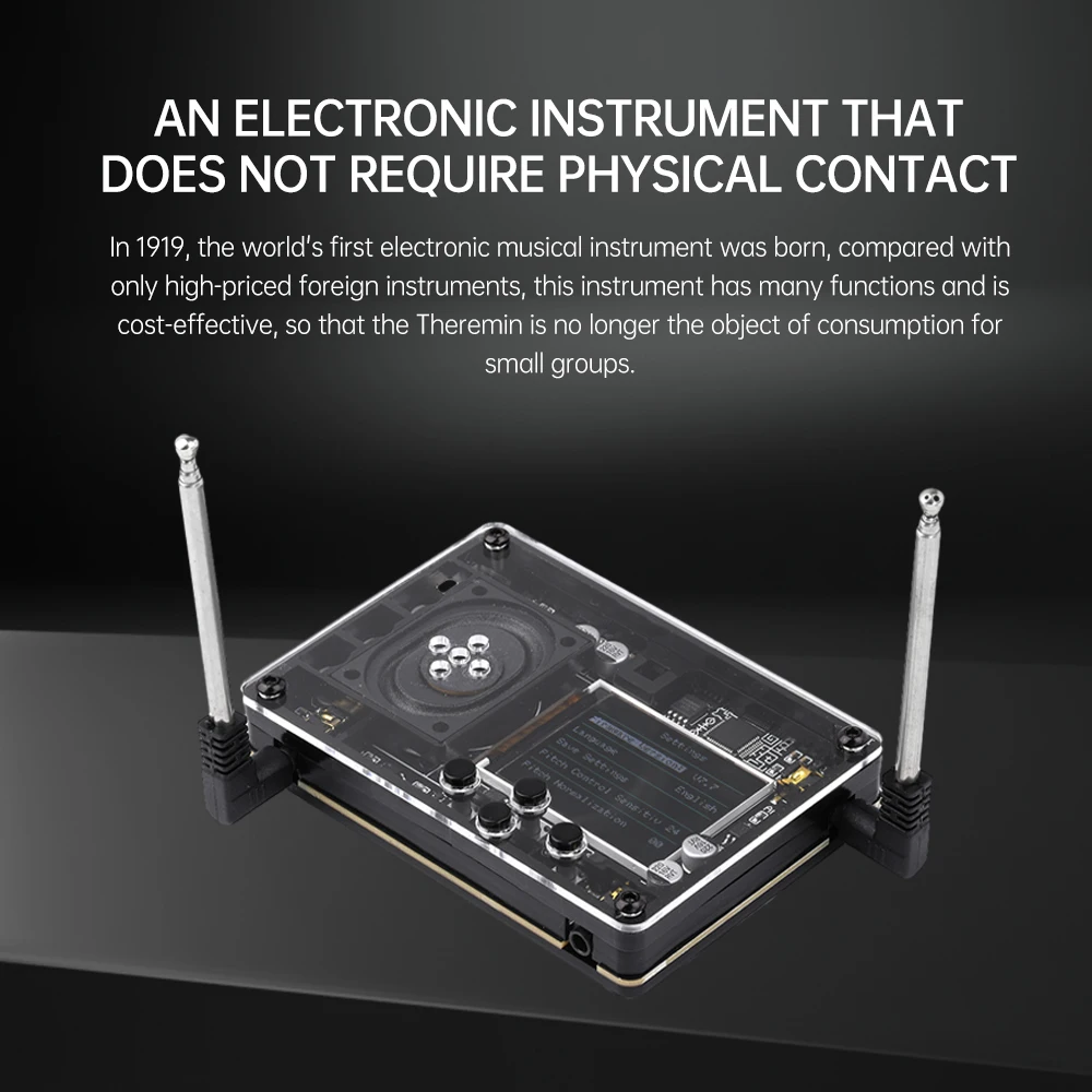 Theremin Musical Electronic Creative Instrument Novel and Fun Geek Equipment Theremin+ Gift Mini Audio Electronic Organ