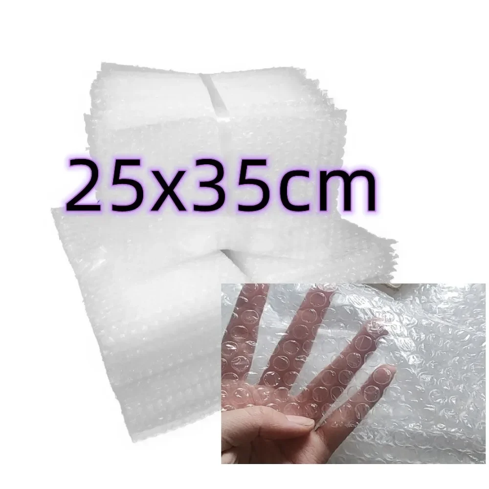 50pcs 25x35cm Big Bubble Mailers Shipping Mailing Bags for Packaging Envelope White Packing Clear Shockproof Supplies Wholesale